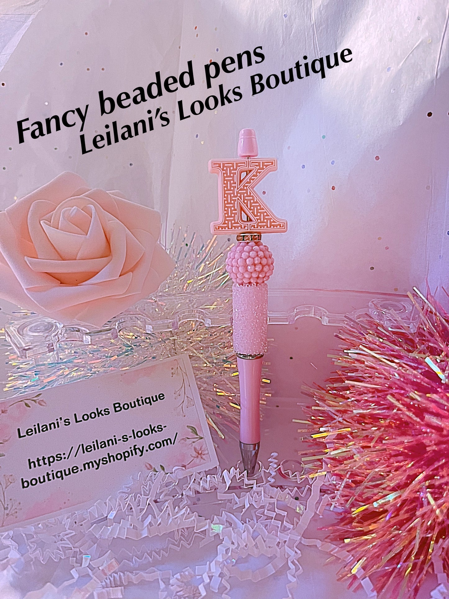 Beaded Pens, Fancy pens, Acrylic beads, rhinestones pens, journal pens, gift ideas