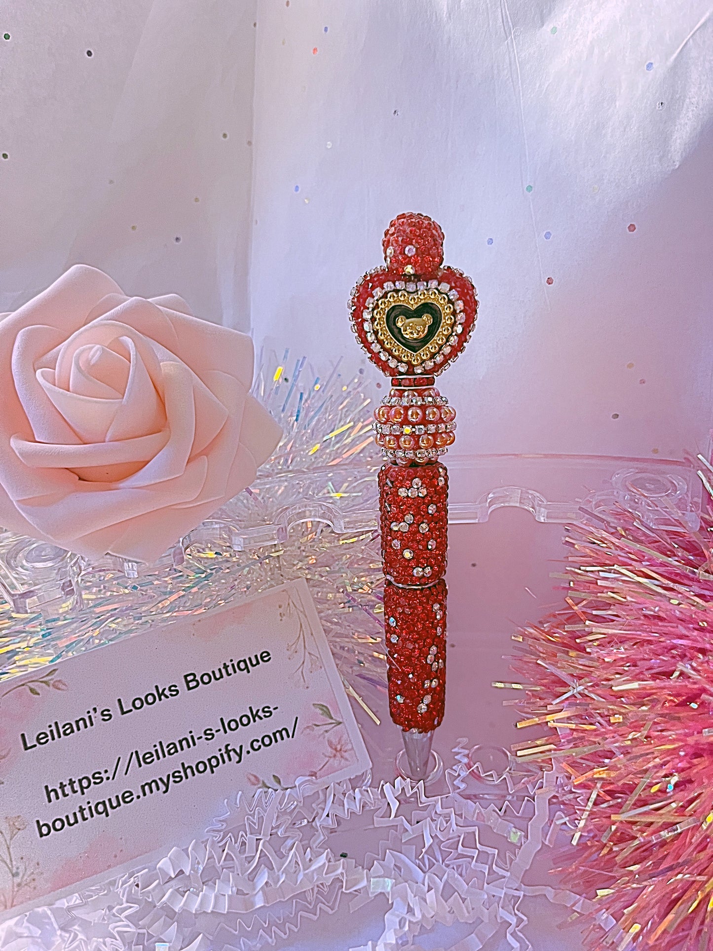 Beaded Pens, Fancy pens, Acrylic beads, rhinestones pens, journal pens, gift ideas