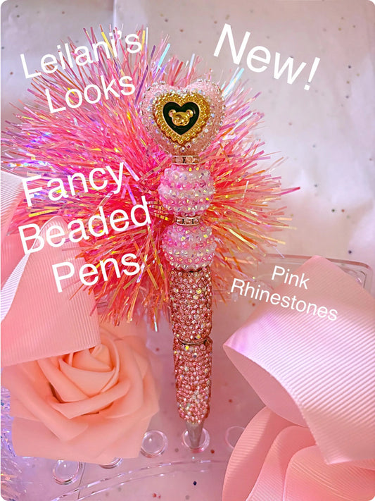 Beaded Pens, Fancy pens, Acrylic beads, rhinestones pens, journal pens, gift ideas